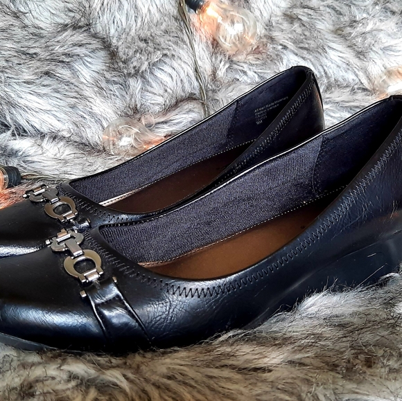 Life Stride Work Wedges 9 M Black - Picture 1 of 6